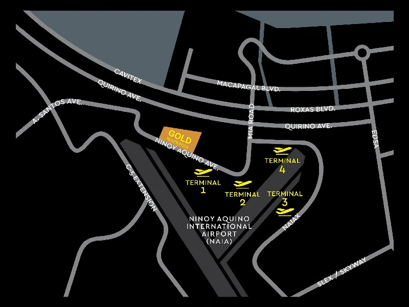 Gold Residences Location Map