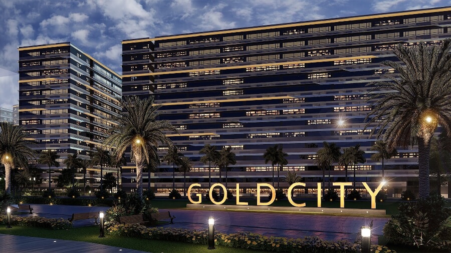 Gold City with Golden luxurious architecture and design