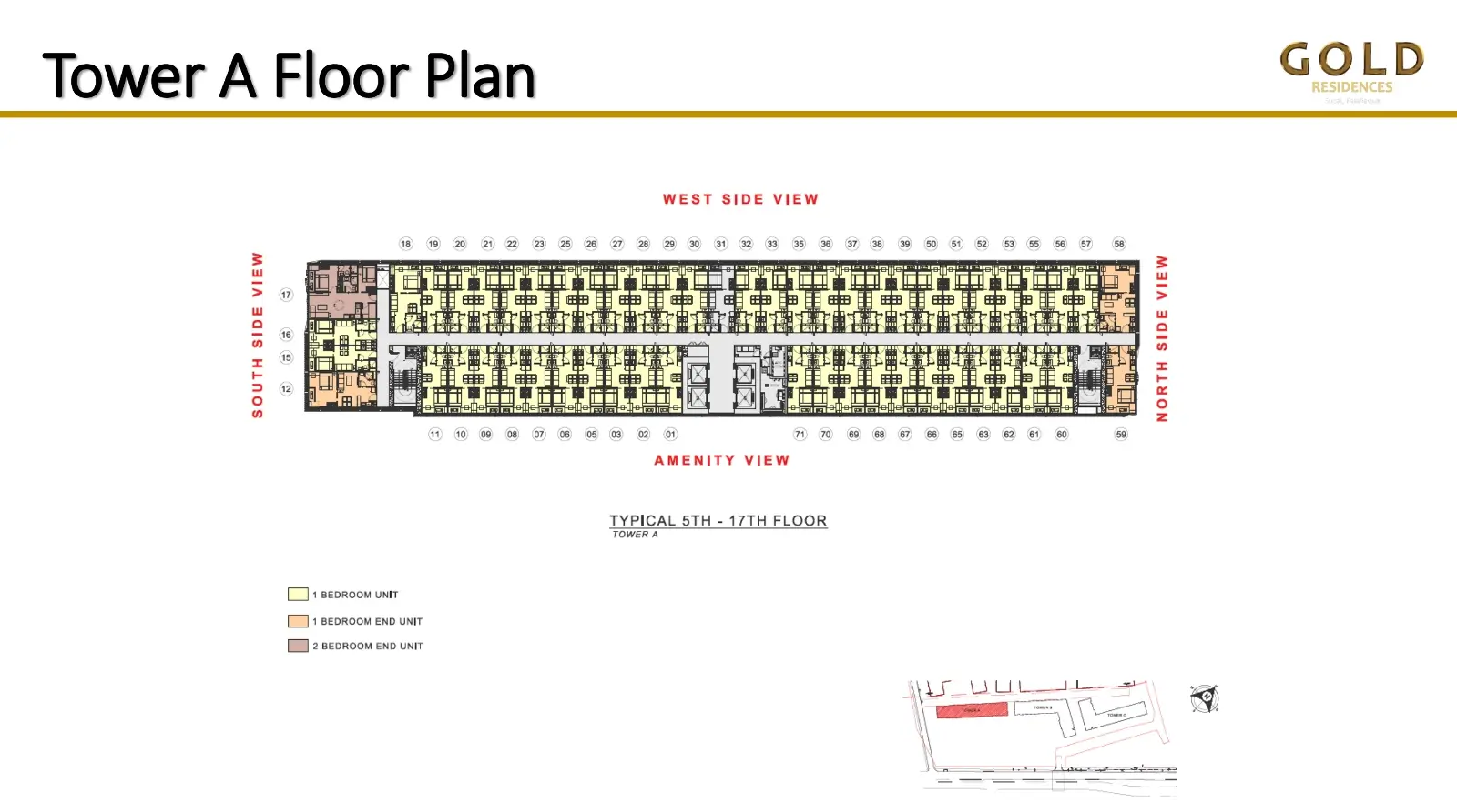 Gold Residences Tower A Floor Plan